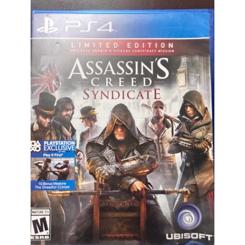 Assassins Creed Syndicate Limited Edition PS4 PlayStation 4 Ubisoft 2015 Game